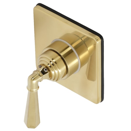 Kingston Brass KS3047HL Single-Handle Three-Way Diverter Valve with Trim Kit, Brushed Brass KS3047HL